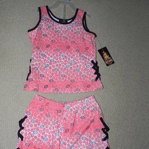 NWT Girls Harley Davidson Tank Top & Short Set, 5